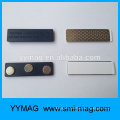 Chinese manufacturer name magnetic badge with magnetic fastener